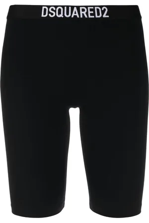 Dsquared2 logo-patch cycling shorts - Black