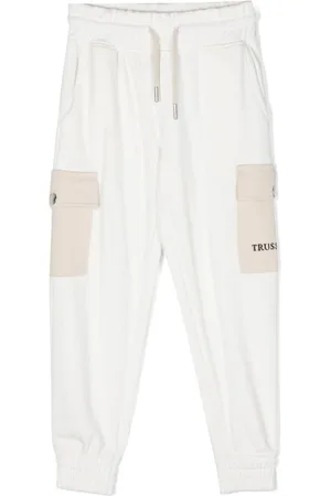Trussardi Logo-embroidered cotton track pants