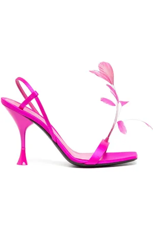3Juin Kimi 90mm feather-detail sandals