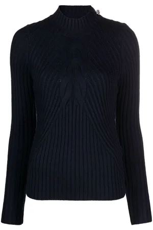 Liu Jo Mock-neck ribbed jumper