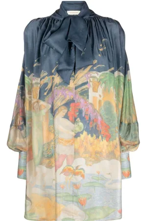 ZIMMERMANN Lyrical Barrel silk minidress