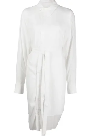 YOHJI YAMAMOTO Tied-waist asymmetric shirt