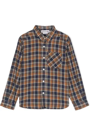 BONPOINT Check-print cotton shirt