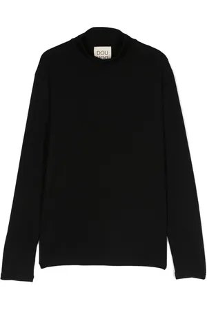 DOUUOD KIDS Logo-embroidered high-neck sweatshirt