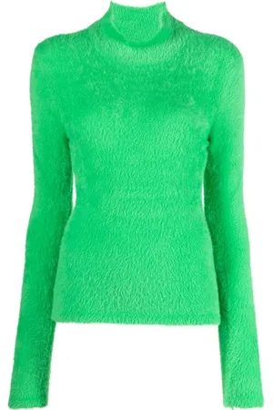 Twin-Set High-neck faux-fur jumper