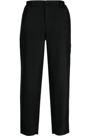 Comme des Garçons Button-up wool cropped trousers
