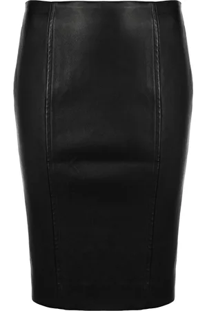 Kiki de Montparnasse Leather corset pencil skirt