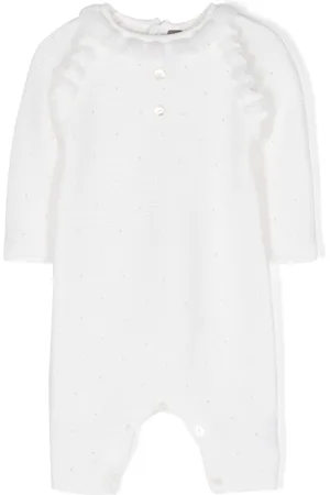 LITTLE BEAR Dotted virgin wool pyjama