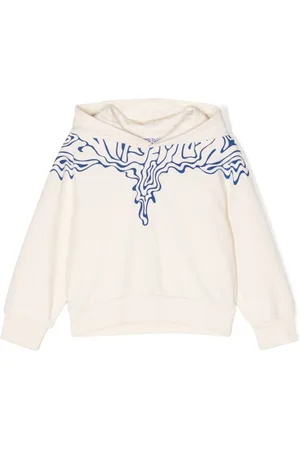 MARCELO BURLON Fluid Wings cotton hoodie