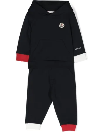 Moncler Logo-patch cotton tracksuit set