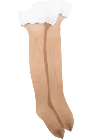 Wolford Nude 8 lace-trim stay-up