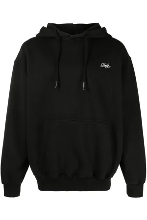 Drôle de Monsieur Logo-print cotton hoodie