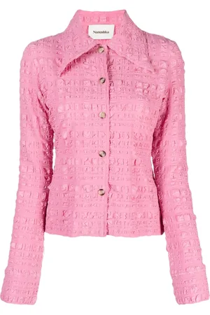 Nanushka Lotte seersucker shirt