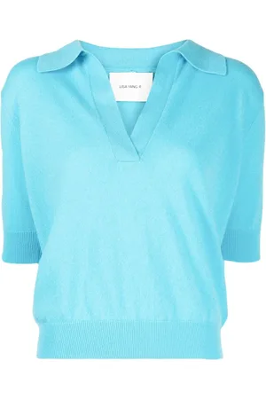 Lisa Yang Carina cashmere short-sleeve top
