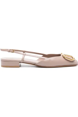 VALENTINO GARAVANI VLogo leather ballerina shoes