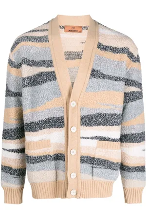 Missoni Zigzag-jacquard wool cardigan
