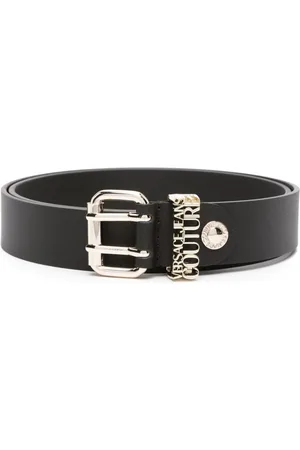 Versace Men's Gold Heritage Medusa Buckle Reversible Leather Belt - Black - Size 90 cm / 35 in - Black/Gold