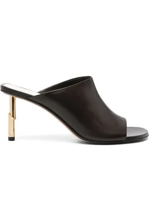 Lanvin Sequence 75mm leather mules