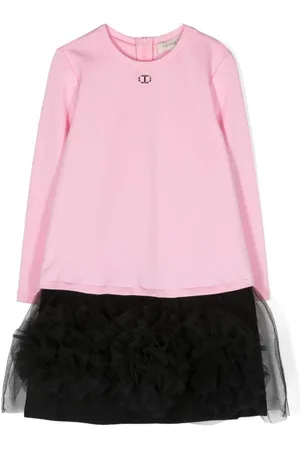 Twin-Set Logo-plaque layered dress