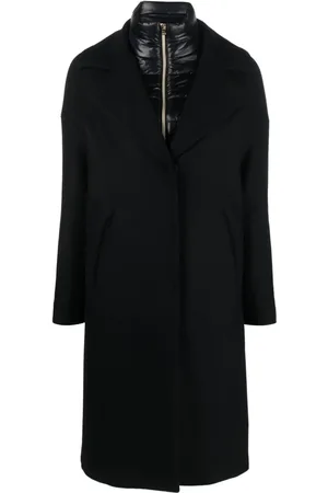 HERNO Padded-bib single-breasted coat