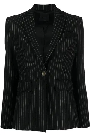 Pinko Striped single-breasted blazer