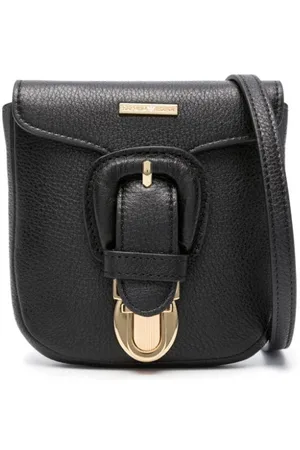 Emporio Armani Logo-plaque leather belt bag