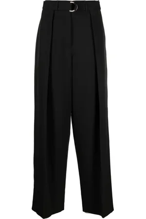 There Was One Belted wool trousers