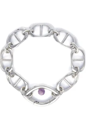 CAPSULE ELEVEN Eye Opener Capsule Link amethyst-stone bracelet