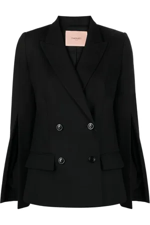 Twin-Set Side slit double-breasted blazer