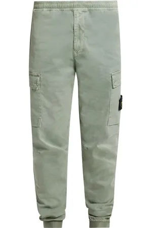 Stone Island Compass logo-patch cargo trousers
