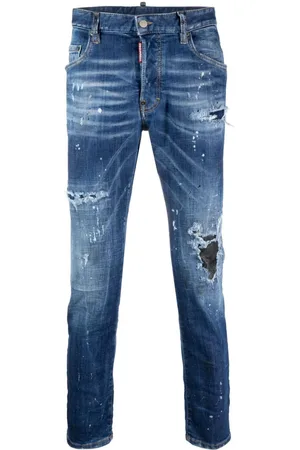 Dsquared2 Distressed slim-cut jeans