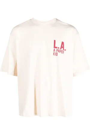 A PAPER KID Logo-print cotton T-shirt
