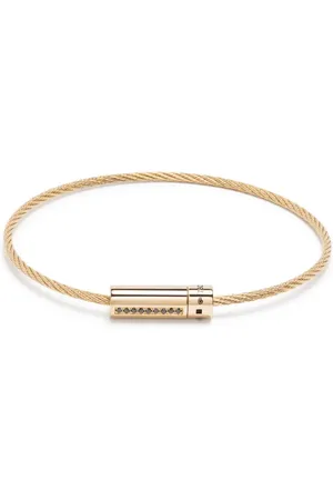 Le Gramme 18kt yellow Le 9g Cable diamond bracelet