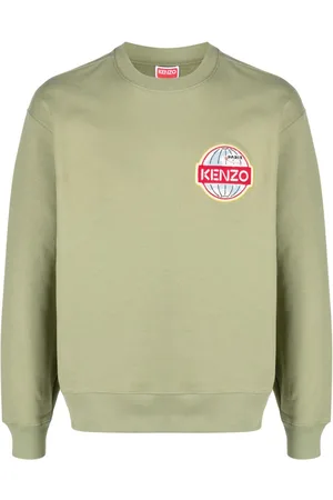 Kenzo Logo-embroidered long-sleeve sweatshirt
