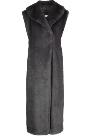 Serafini Sleeveless faux-fur coat