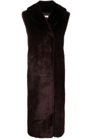 Serafini Sleeveless faux-fur coat
