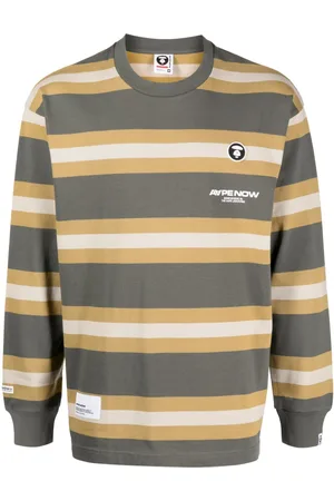 A Bathing Ape Striped long-sleeve T-shirt