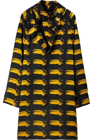 Burberry Duck-print silk minidress