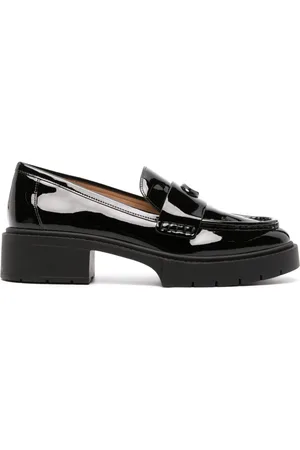 Coach Leah patent-leather loafers