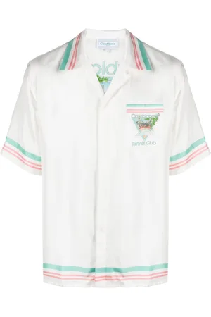 Casablanca Tennis Club Icon silk shirt