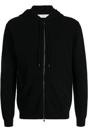 PRINGLE OF SCOTLAND Zip-up drawstring hoodie