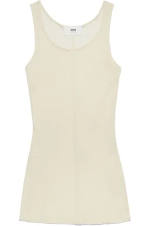 Ami Scoop-neck sleeveless tank top
