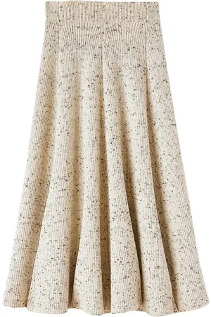 Jil Sander Ribbed-knit wool skirt