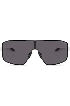 Prada Logo-print oversize-frame sunglasses
