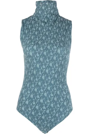Wolford Jaquard-logo sleeveless bodysuit