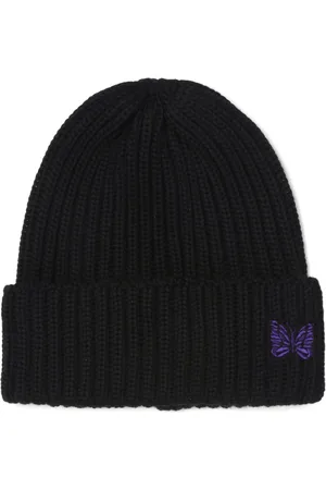Pins & Needles Logo-embroidered ribbed-knit beanie
