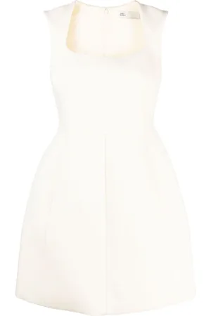 Tory Burch Sleeveless wool crepe minidress