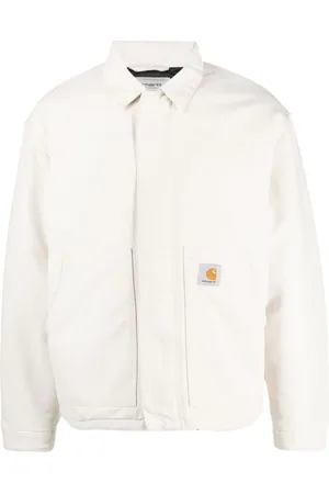 Carhartt Logo-patch organic cotton shirt jacket
