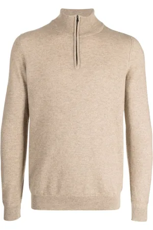PRINGLE OF SCOTLAND Short-zip cashmere jumper