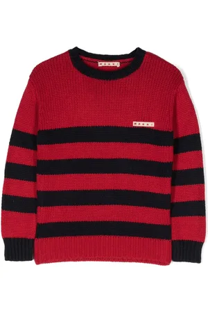 Marni Logo-patch striped jumper